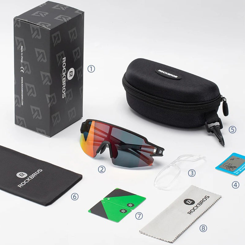ROCKBROS SP204 Bicycle Glasses UV400 Cycling Glasses Bike Fishing Sunglasses ROCKBROS SP204 Bicycle Glasses UV400 Cycling Glasses Bike Fishing Sunglasses